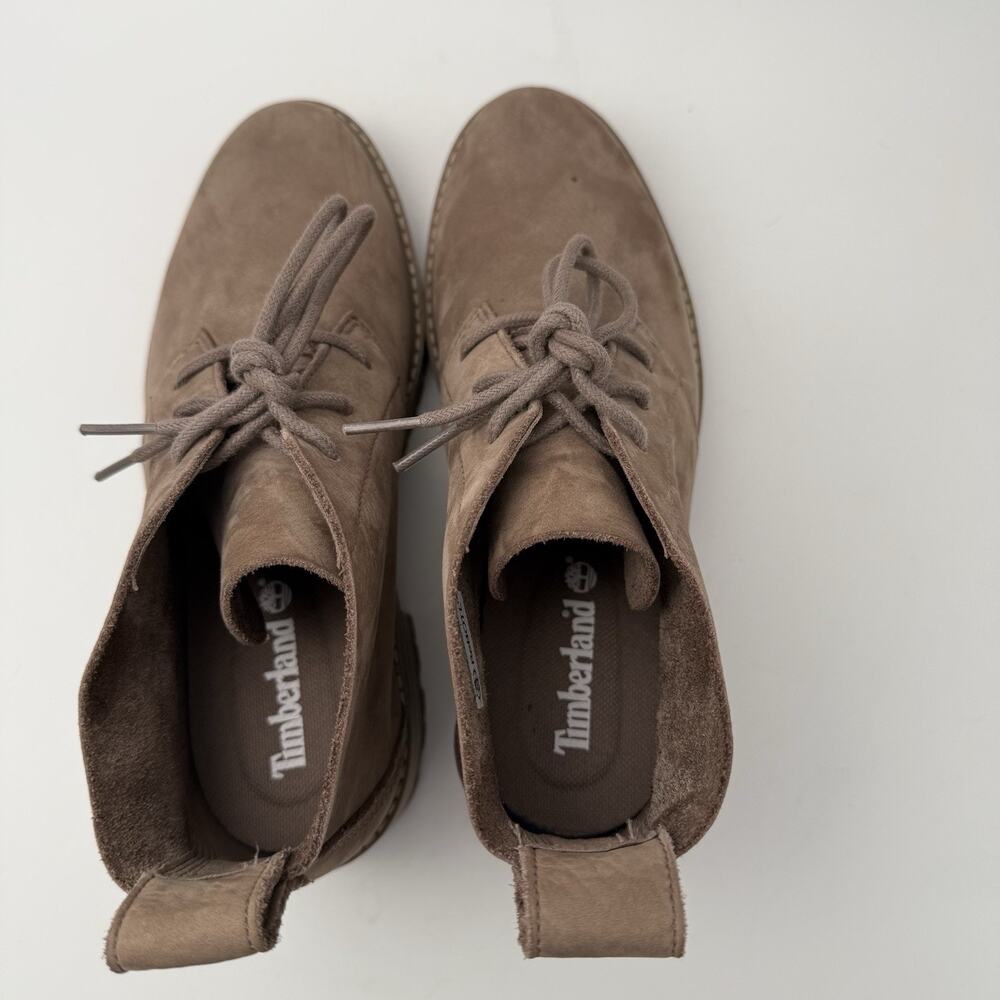 Timberland Women's Courmayeur Valley Desert Boot Taupe Gray Suede Size 7.5 US - Picture 8 of 9